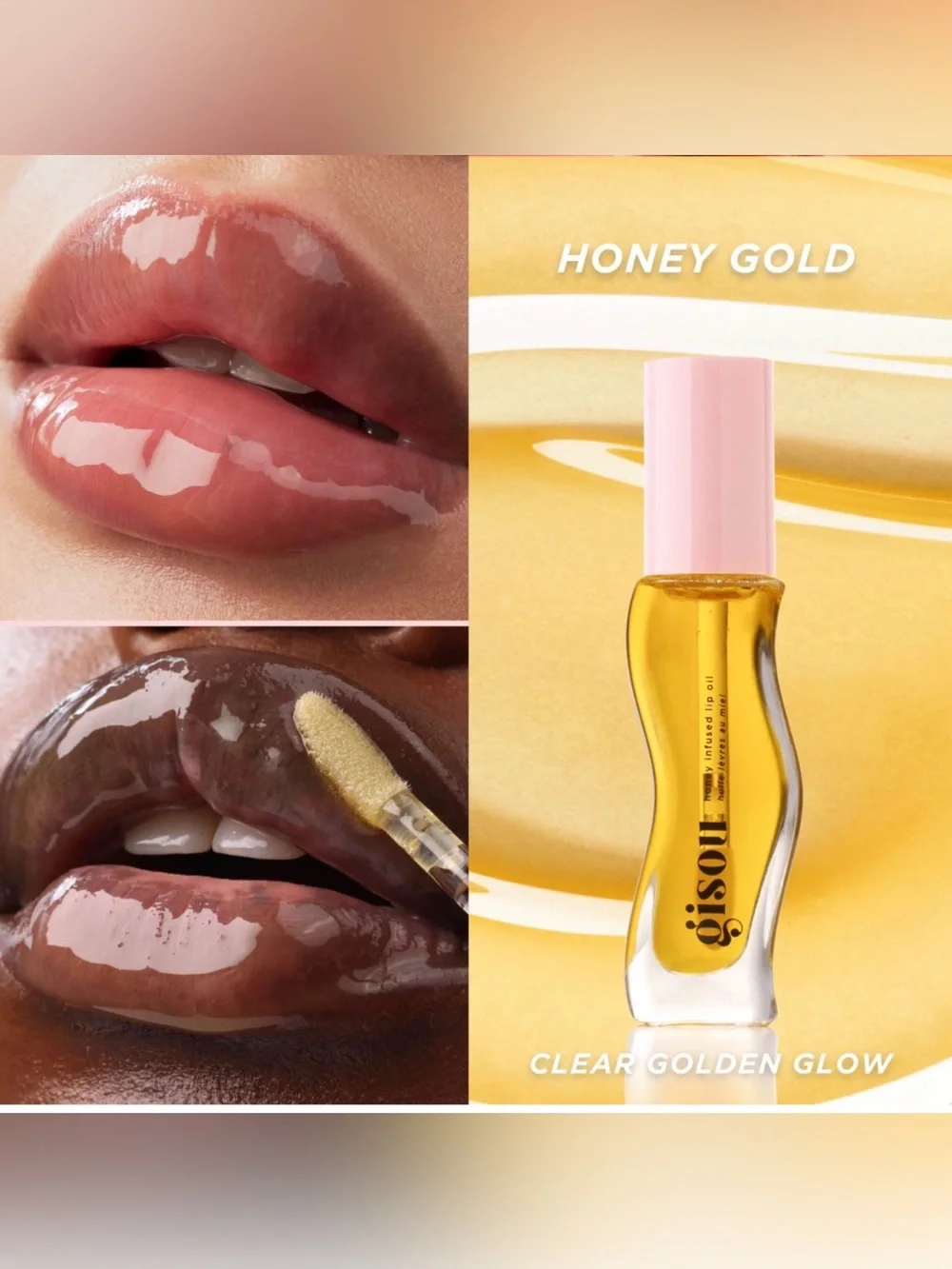 Gisou Honey Gold Honey Infused Lip Oil - Gold